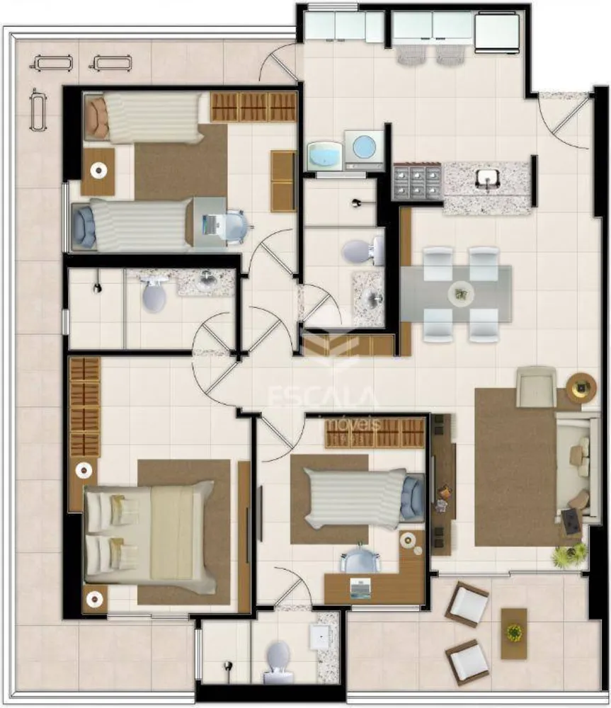 Apartamento, 3 quartos, 103 m² - Foto 8
