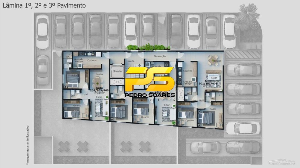 Apartamento, 2 quartos, 53 m² - Foto 2