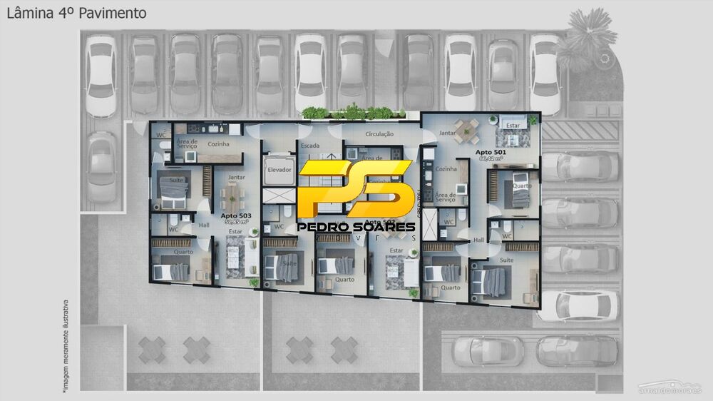 Apartamento, 2 quartos, 53 m² - Foto 3