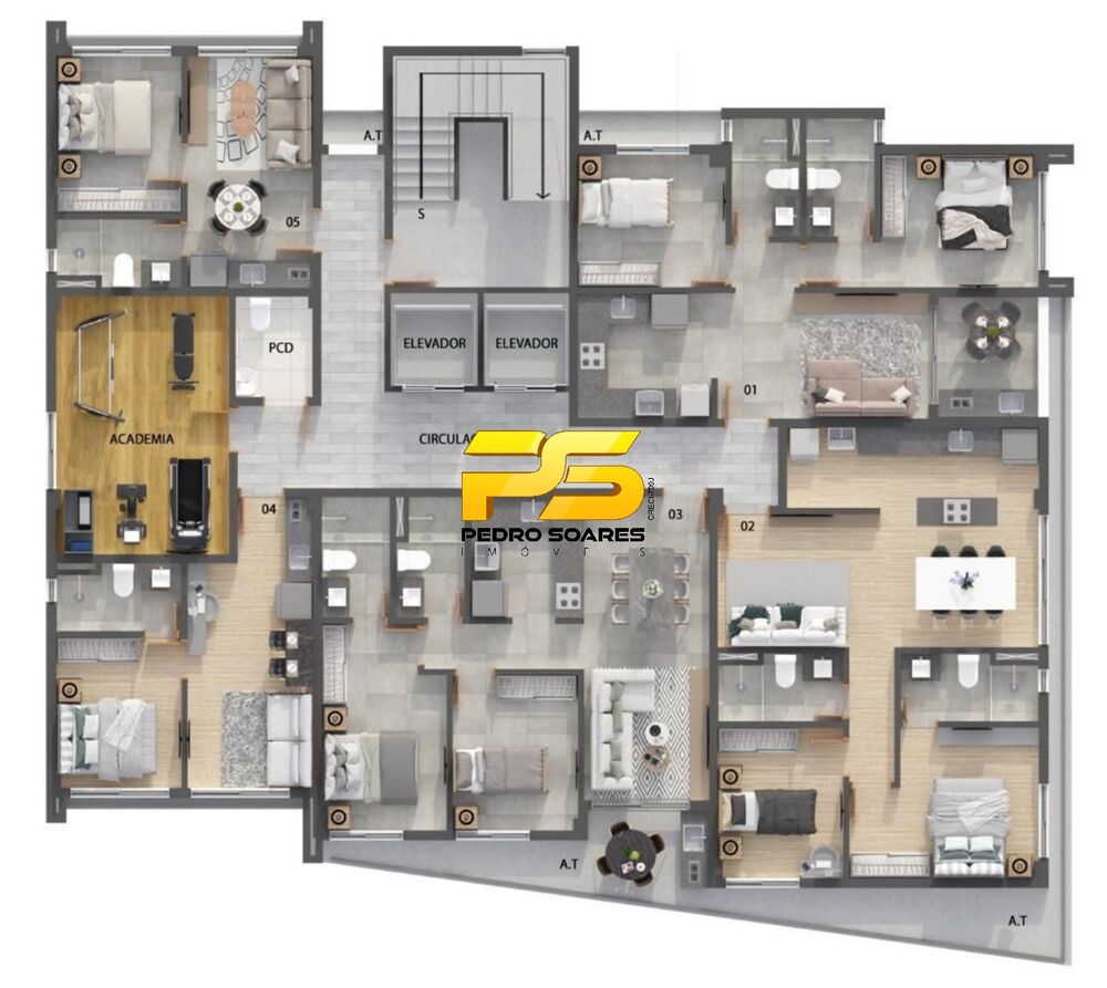 Apartamento, 2 quartos, 59 m² - Foto 3