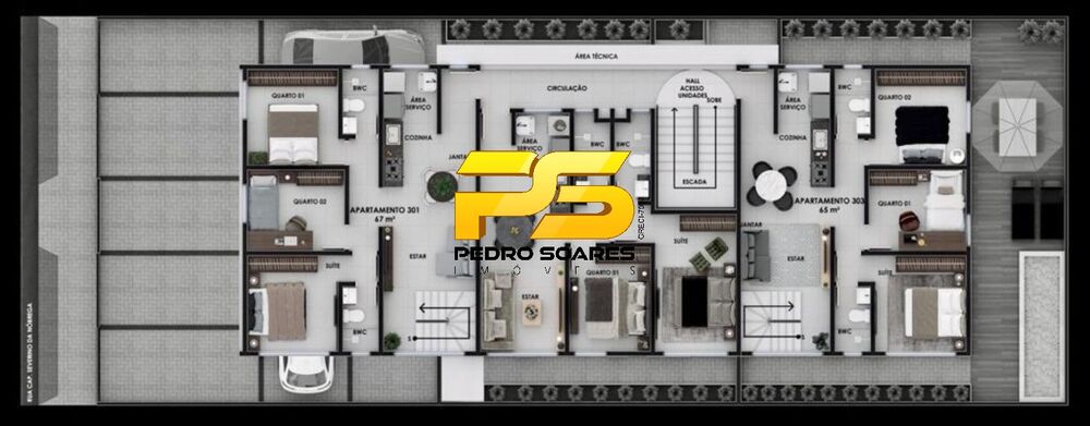 Apartamento, 2 quartos, 65 m² - Foto 4