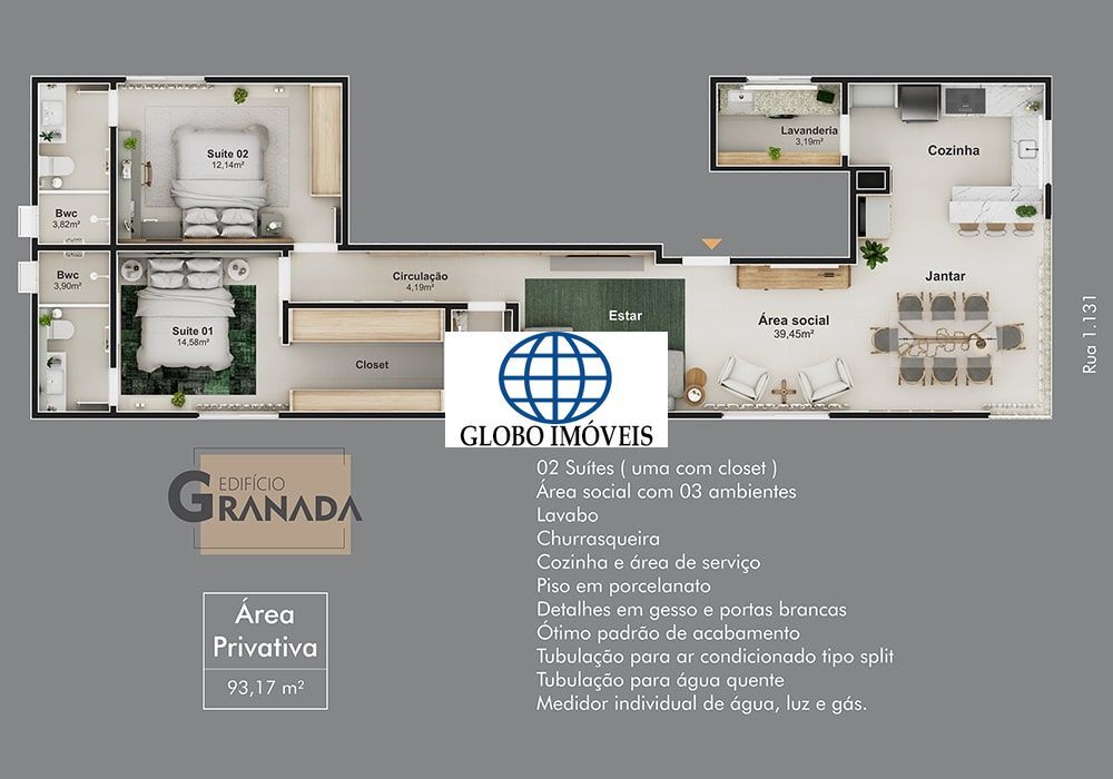 Apartamento, 2 quartos, 93 m² - Foto 9