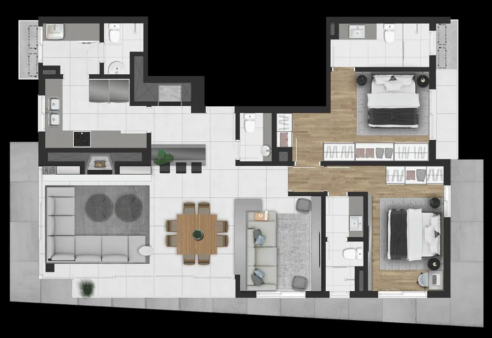 Apartamento, 3 quartos, 121 m² - Foto 4