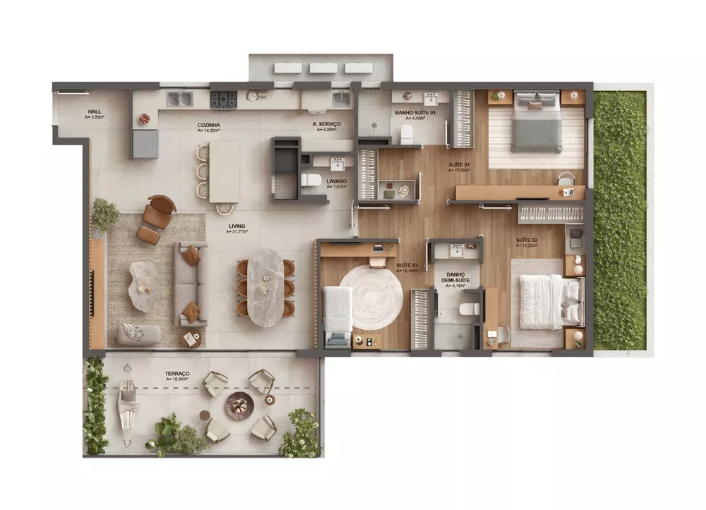 Apartamento à venda com 3 quartos, 129m² - Foto 23