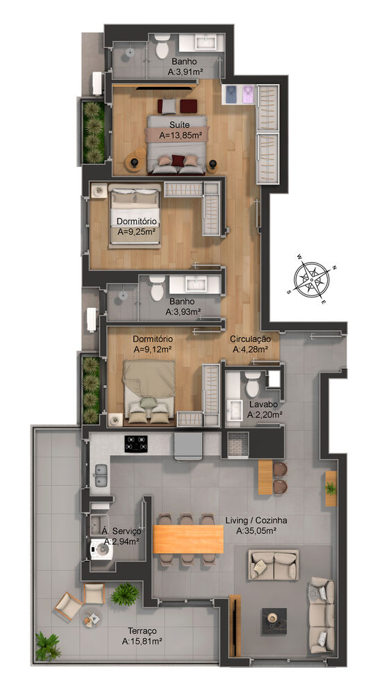 Apartamento, 2 quartos, 88 m² - Foto 12