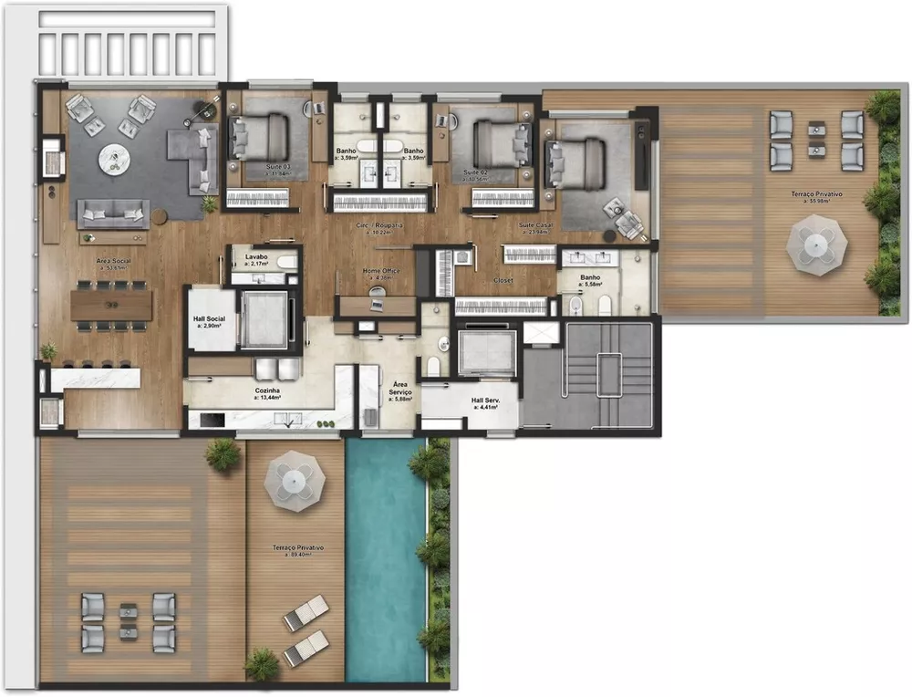 Apartamento, 3 quartos, 347 m² - Foto 15