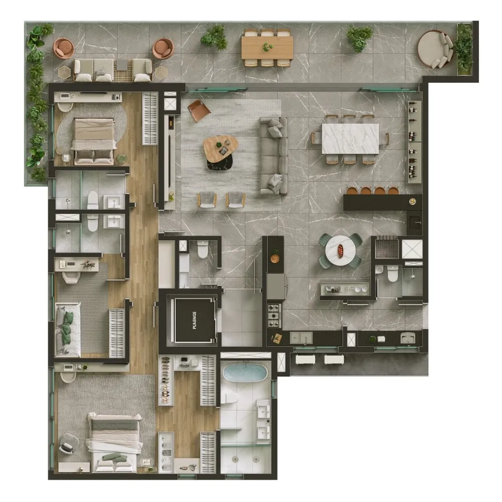 Apartamento, 3 quartos, 397 m² - Foto 3