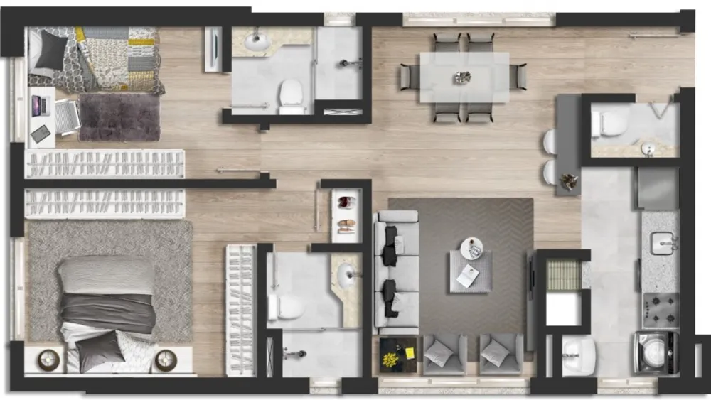 Apartamento, 2 quartos, 101 m² - Foto 4