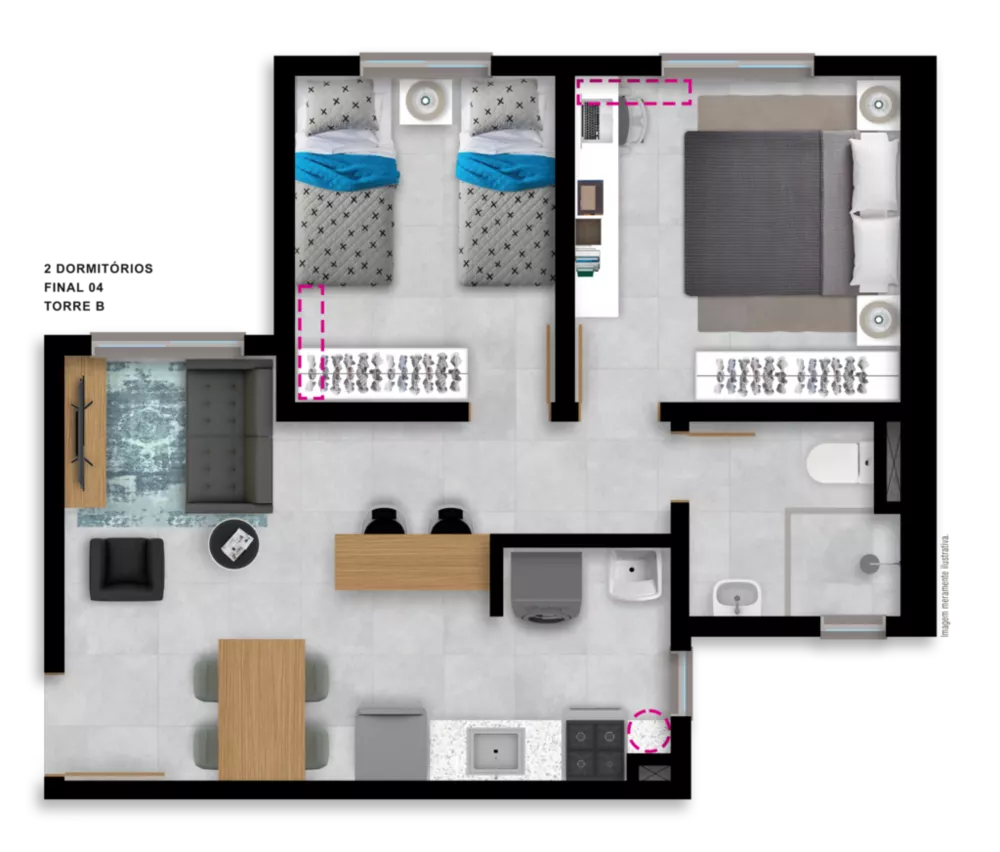 Apartamento, 1 quarto, 30 m² - Foto 8