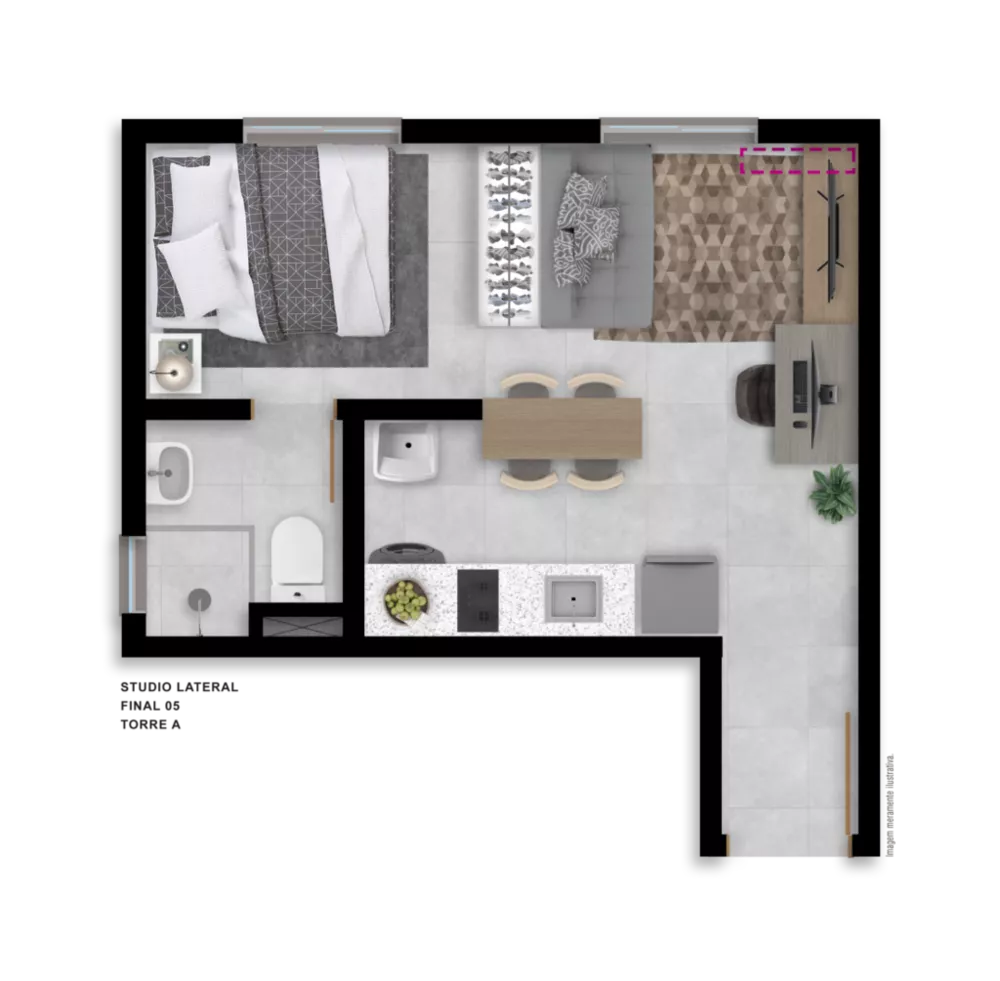Apartamento, 1 quarto, 30 m² - Foto 9