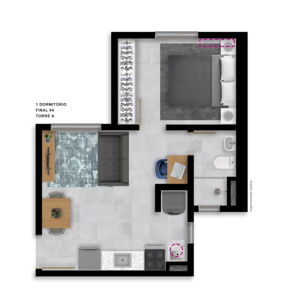 Apartamento, 1 quarto, 30 m² - Foto 7