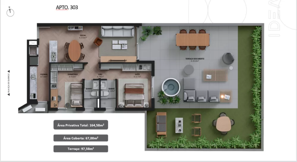Apartamento, 2 quartos, 164 m² - Foto 2