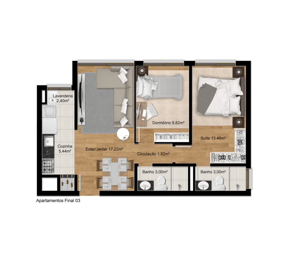 Apartamento, 2 quartos, 67 m² - Foto 36