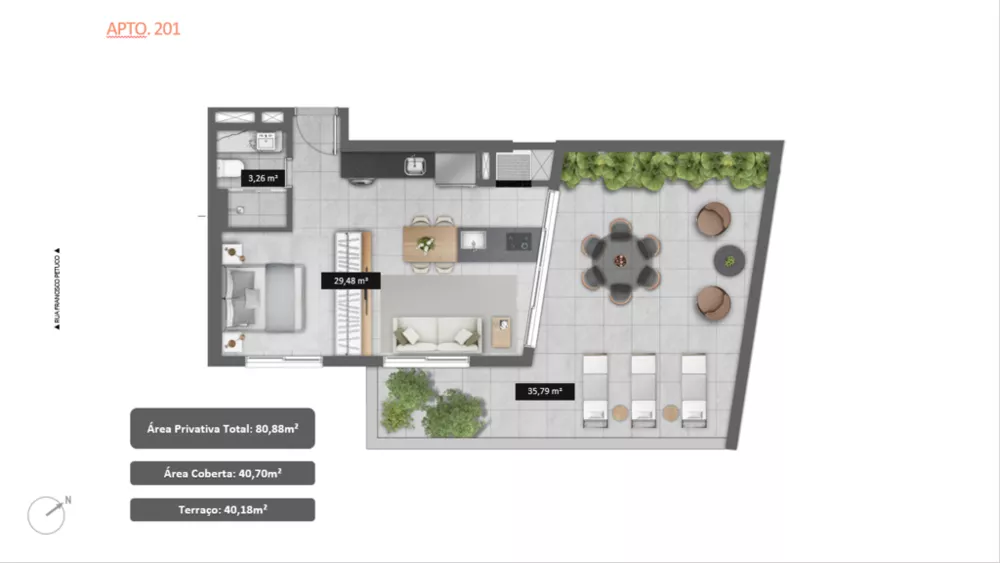 Apartamento, 1 quarto, 41 m² - Foto 7