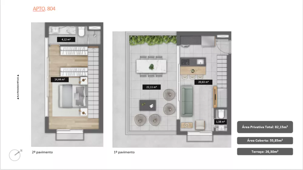 Apartamento, 1 quarto, 41 m² - Foto 1