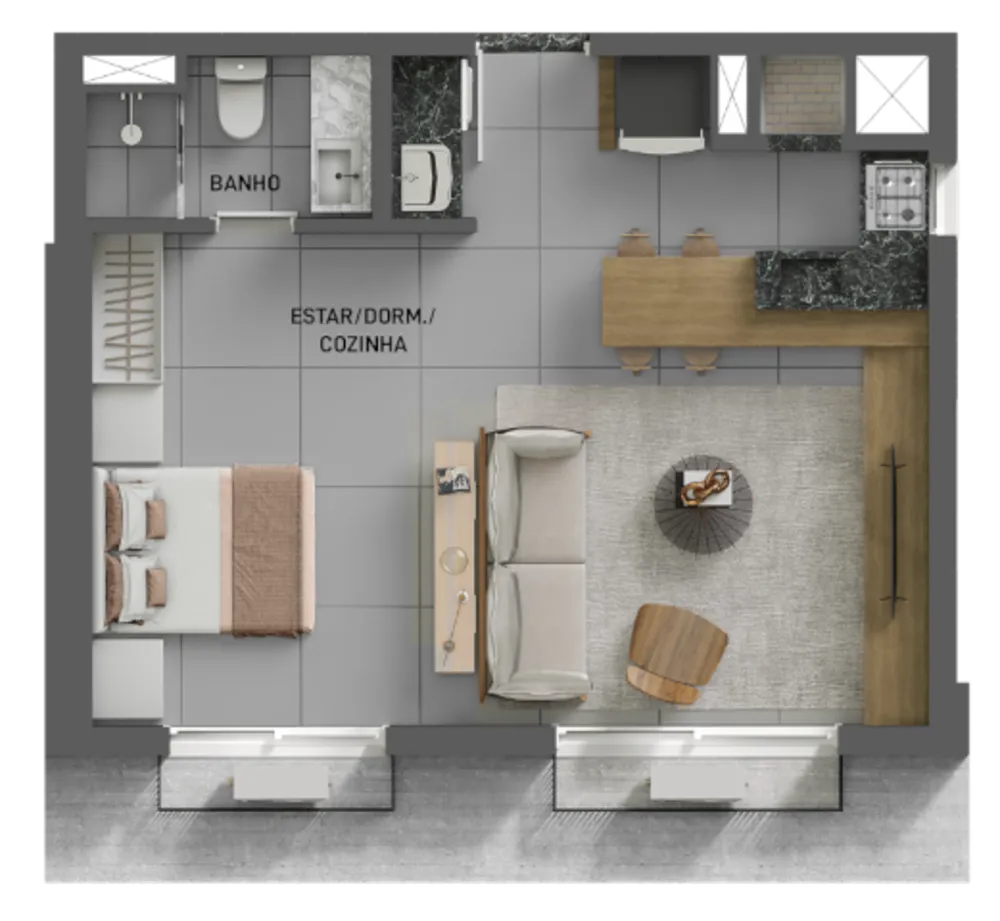 Apartamento, 1 quarto, 94 m² - Foto 7
