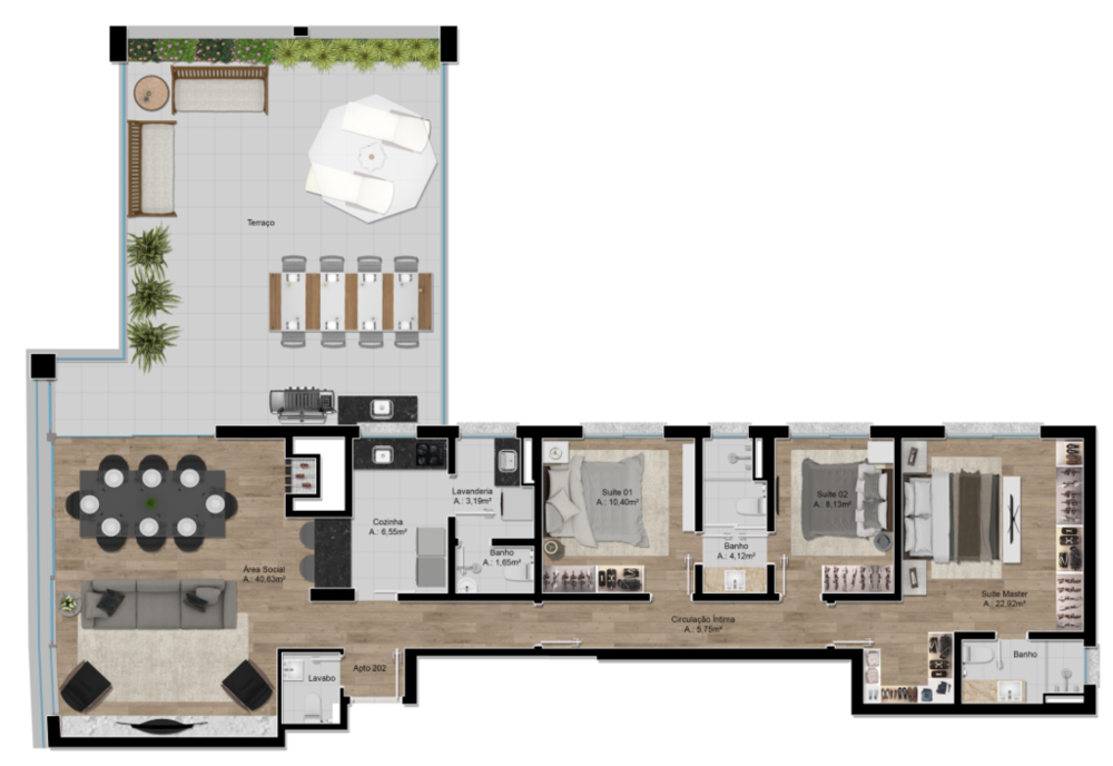 Apartamento, 3 quartos, 131 m² - Foto 8