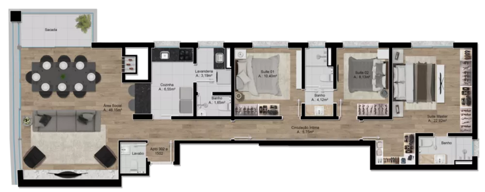 Apartamento, 3 quartos, 131 m² - Foto 18