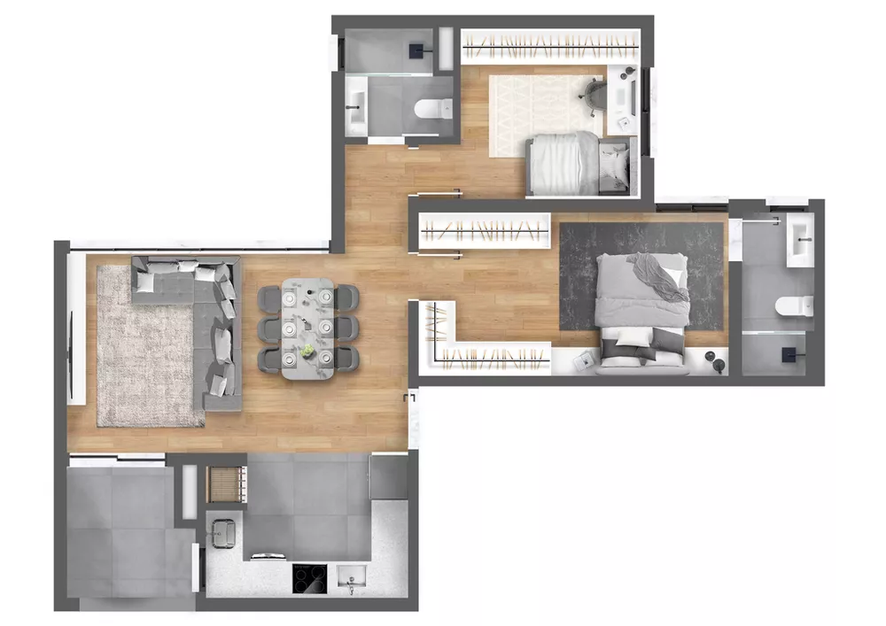 Cobertura, 2 quartos, 112 m² - Foto 2