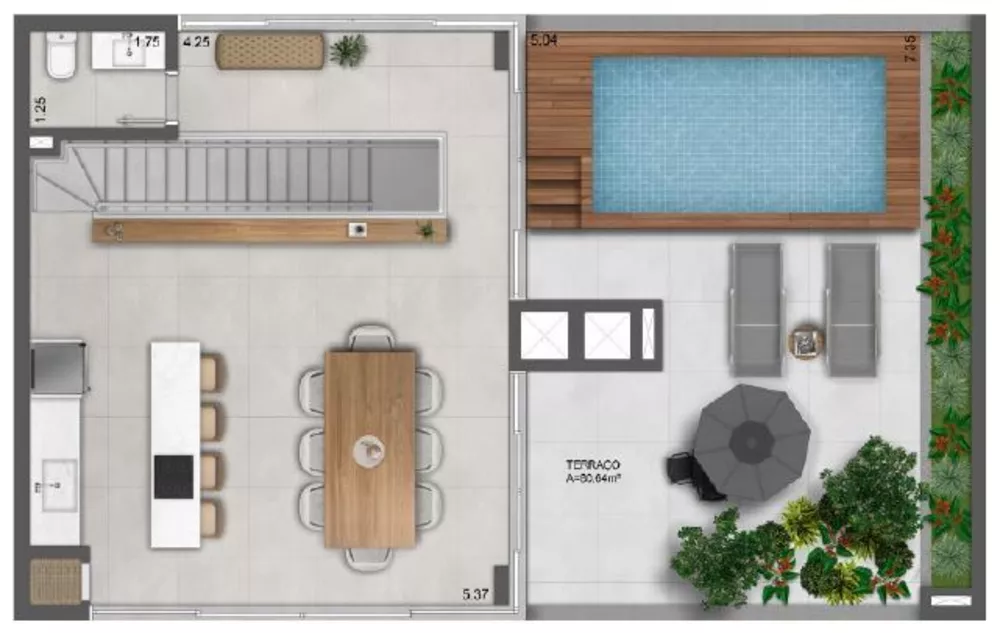 Apartamento, 1 quarto, 47 m² - Foto 1