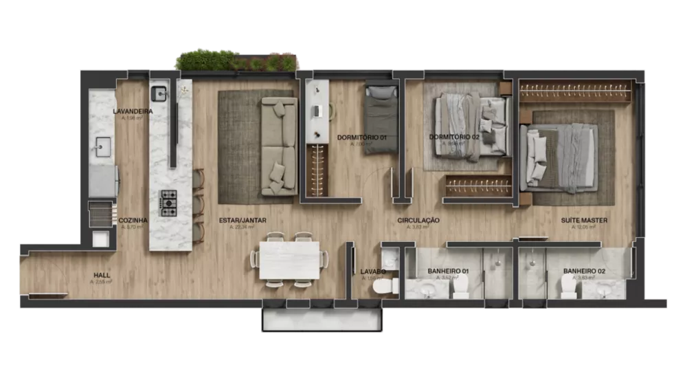 Apartamento, 3 quartos, 116 m² - Foto 15