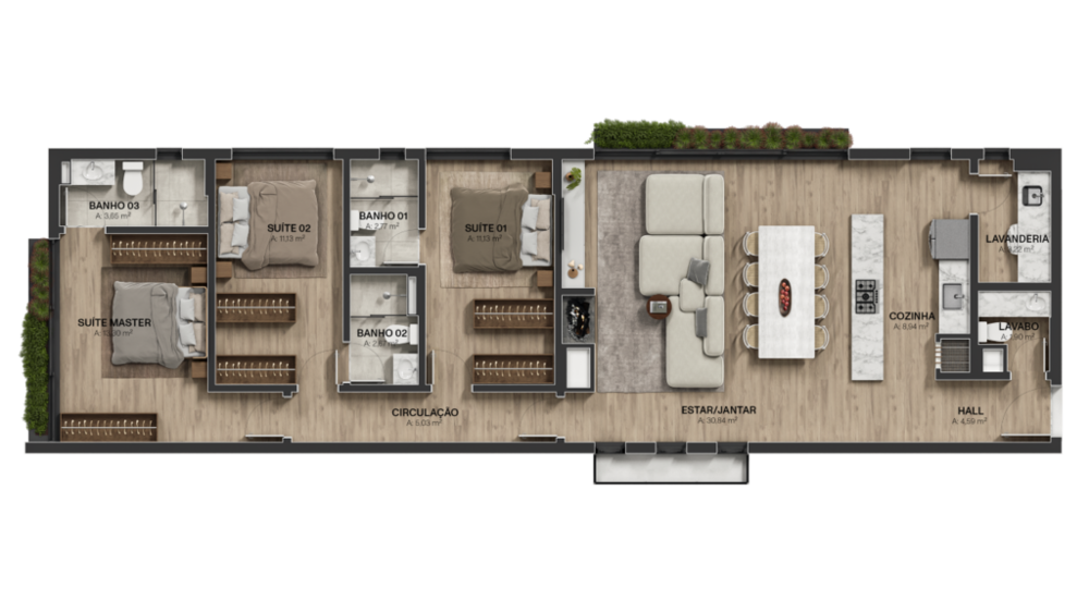 Apartamento, 3 quartos, 116 m² - Foto 17