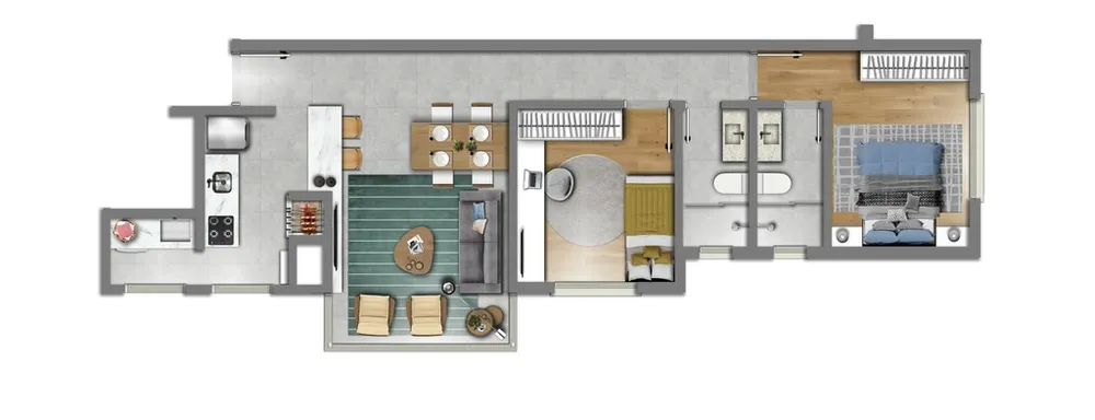 Apartamento, 2 quartos, 65 m² - Foto 1