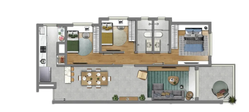 Apartamento, 2 quartos, 65 m² - Foto 2