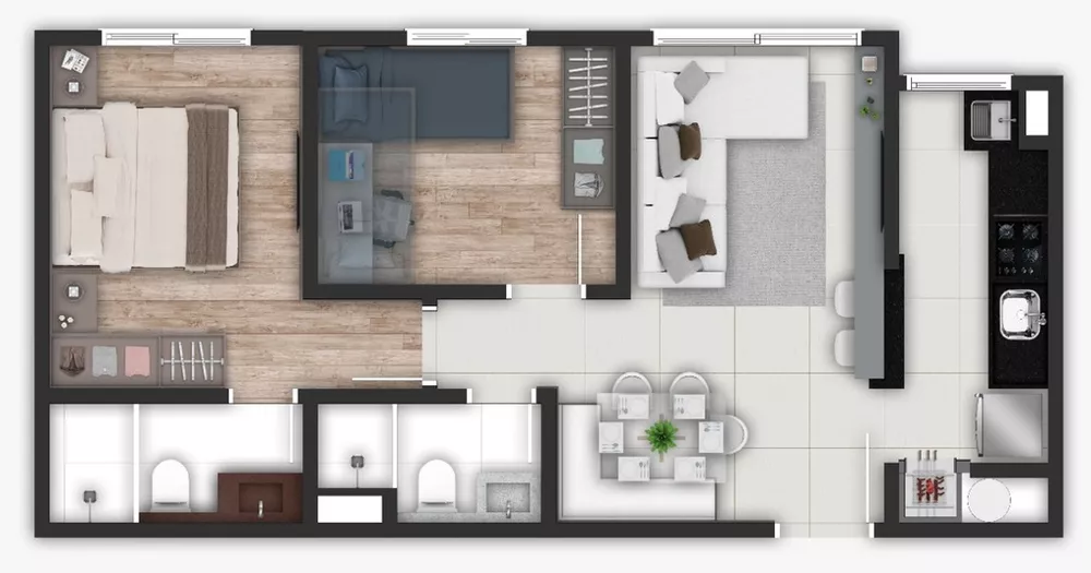 Apartamento, 2 quartos, 49 m² - Foto 23