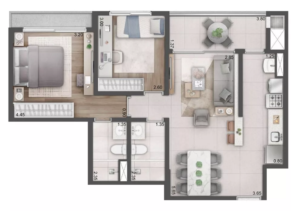 Apartamento, 2 quartos, 69 m² - Foto 15