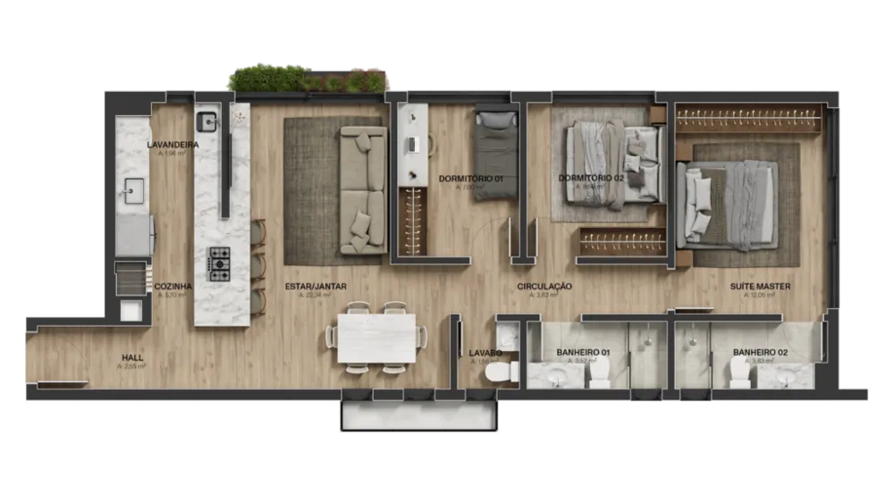 Apartamento, 3 quartos, 127 m² - Foto 5