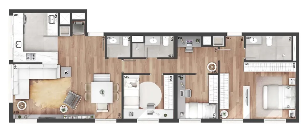Apartamento, 2 quartos, 74 m² - Foto 1