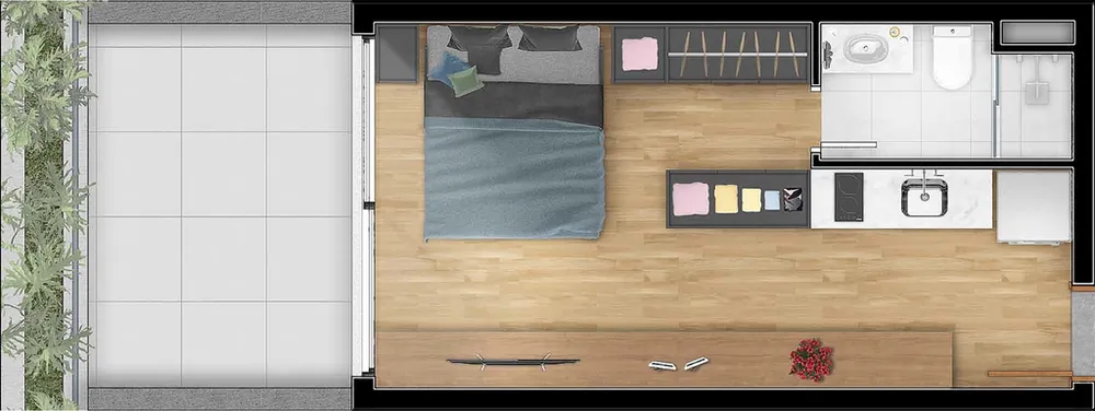 Apartamento, 1 quarto, 29 m² - Foto 4