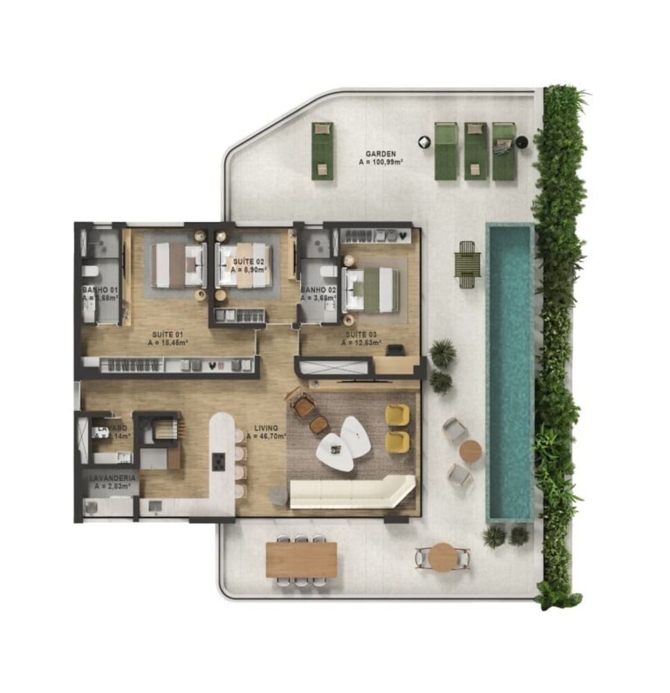 Apartamento, 3 quartos, 166 m² - Foto 4