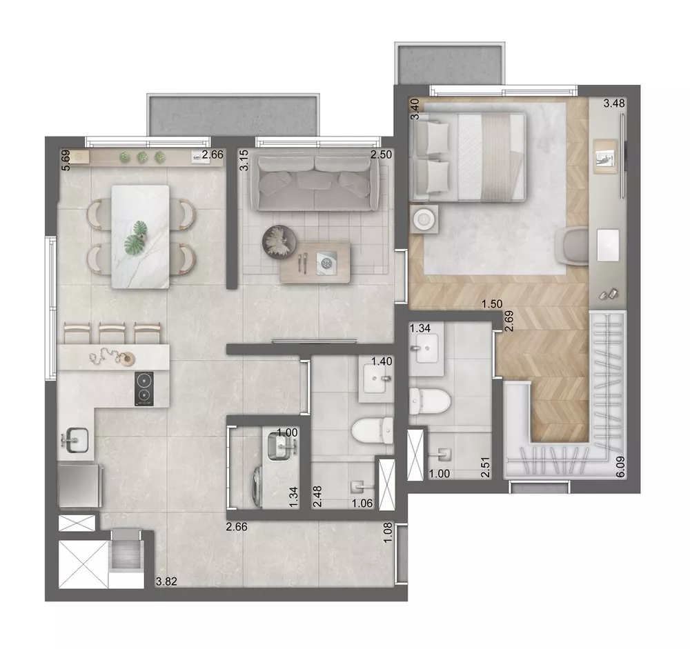 Apartamento, 1 quarto, 26 m² - Foto 10