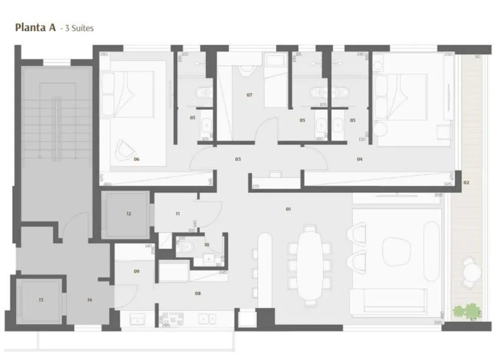 Cobertura, 3 quartos, 204 m² - Foto 3