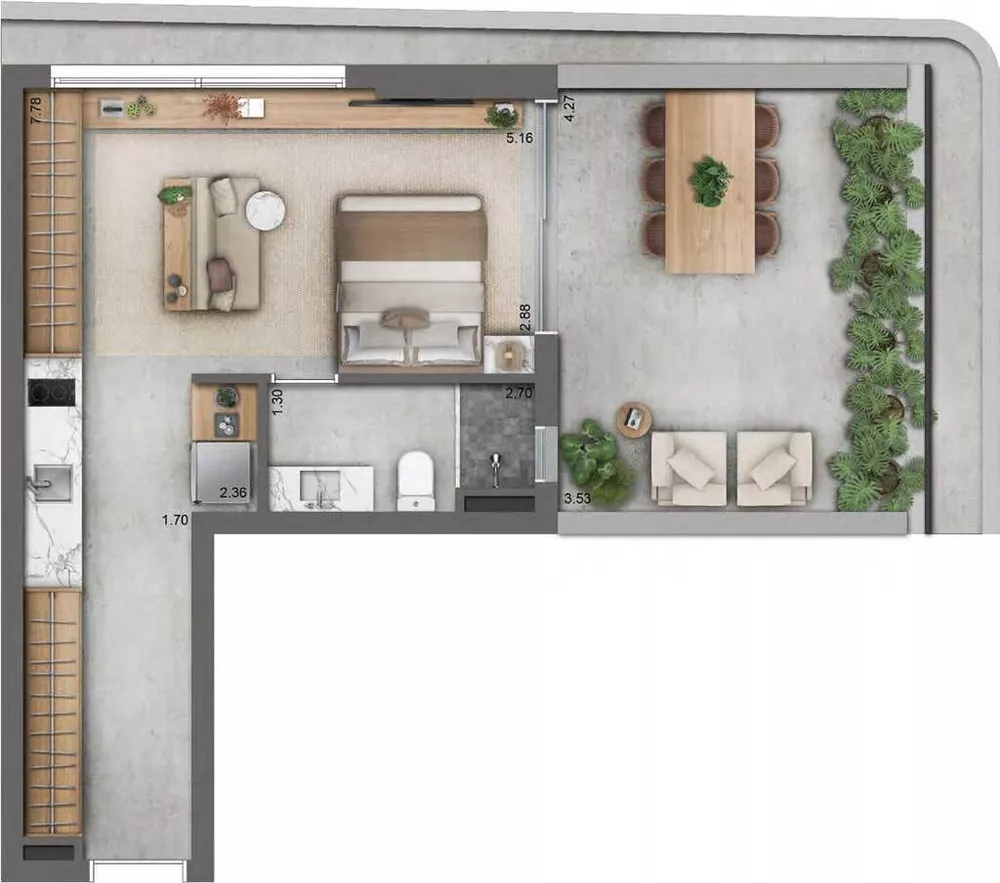 Apartamento, 1 quarto, 28 m² - Foto 11