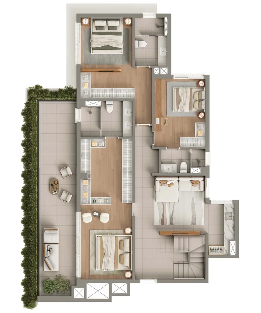 Apartamento, 3 quartos, 197 m² - Foto 4