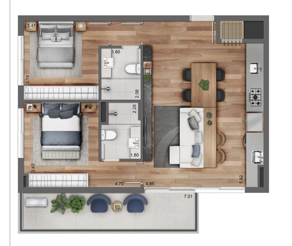 Apartamento, 2 quartos, 79 m² - Foto 25