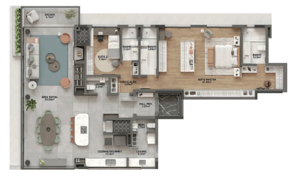 Apartamento, 3 quartos, 187 m² - Foto 4