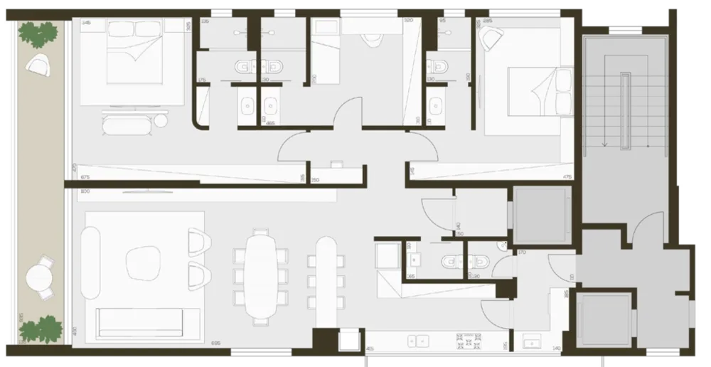 Cobertura, 3 quartos, 317 m² - Foto 5