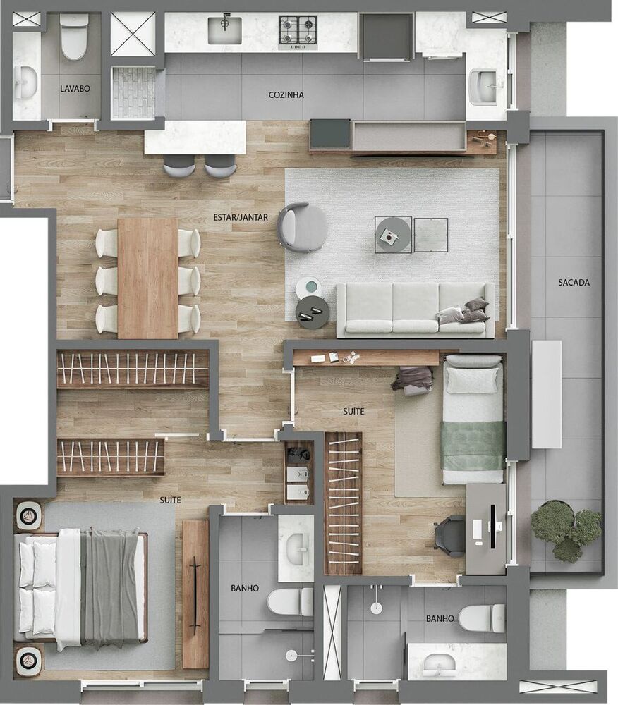 Apartamento, 1 quarto, 44 m² - Foto 6