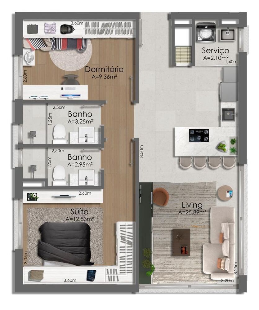 Apartamento à venda com 2 quartos, 65m² - Foto 8