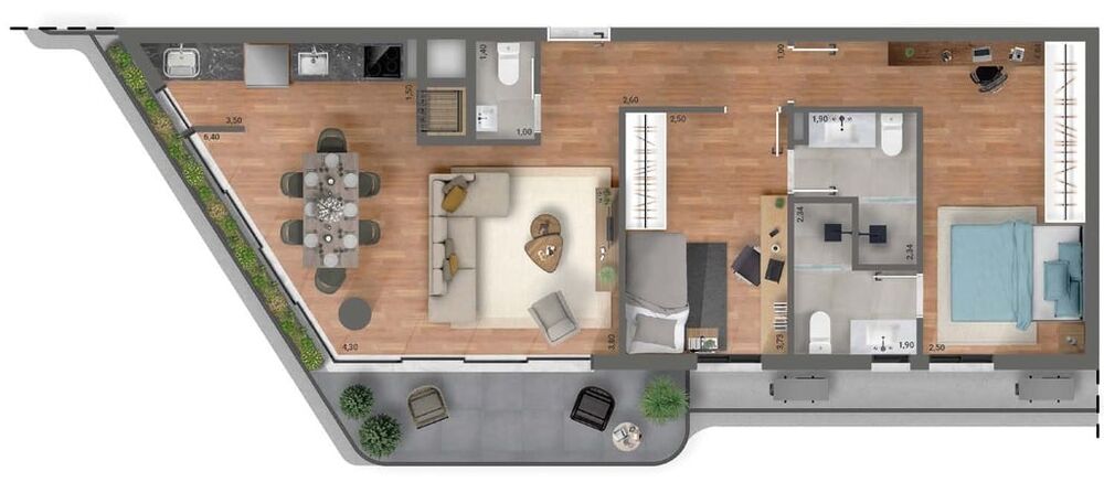 Apartamento, 2 quartos, 66 m² - Foto 4