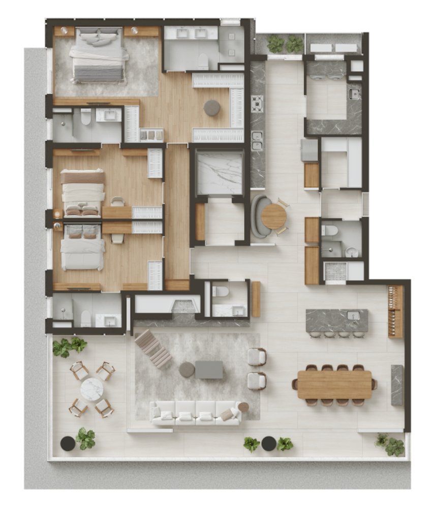 Apartamento, 3 quartos, 266 m² - Foto 38