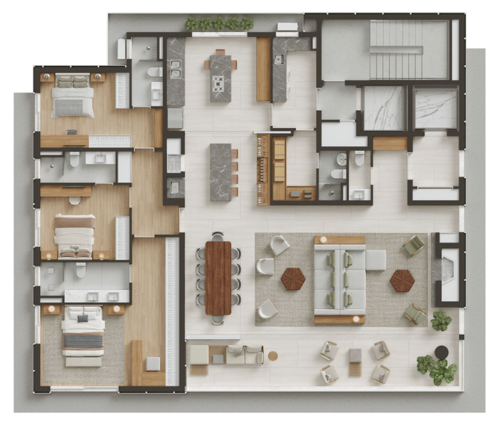 Apartamento, 3 quartos, 266 m² - Foto 39