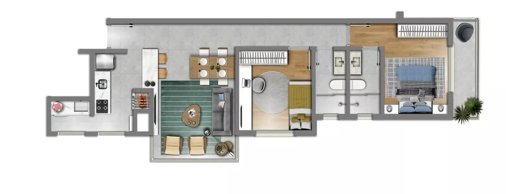 Apartamento, 3 quartos, 89 m² - Foto 1