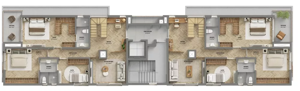 Apartamento, 2 quartos, 102 m² - Foto 1