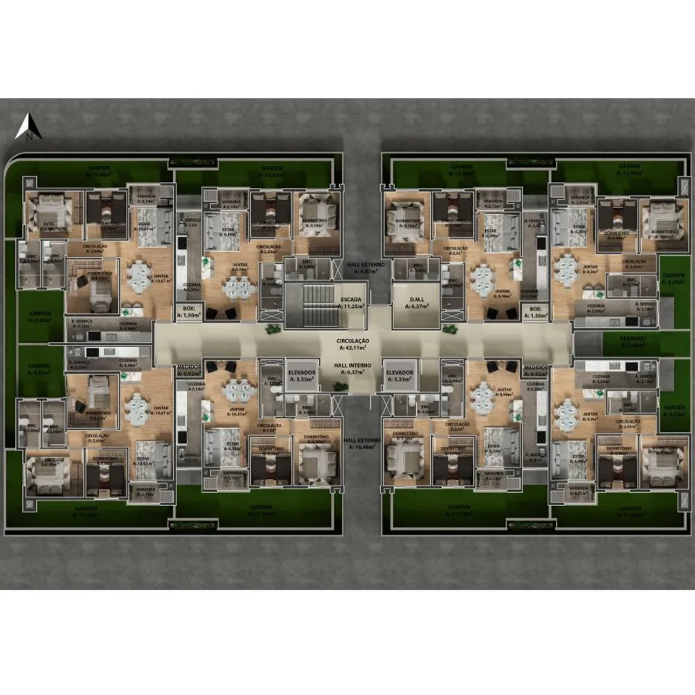 Apartamento, 3 quartos, 67 m² - Foto 2