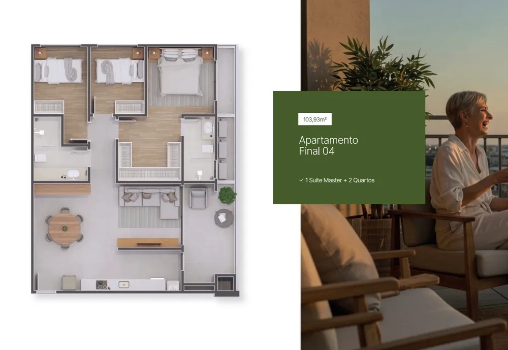 Apartamento, 3 quartos, 103 m² - Foto 3